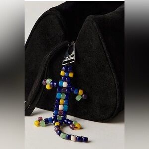 4032. FREE PEOPLE Beaded Lizard Bag Charm NWT $25